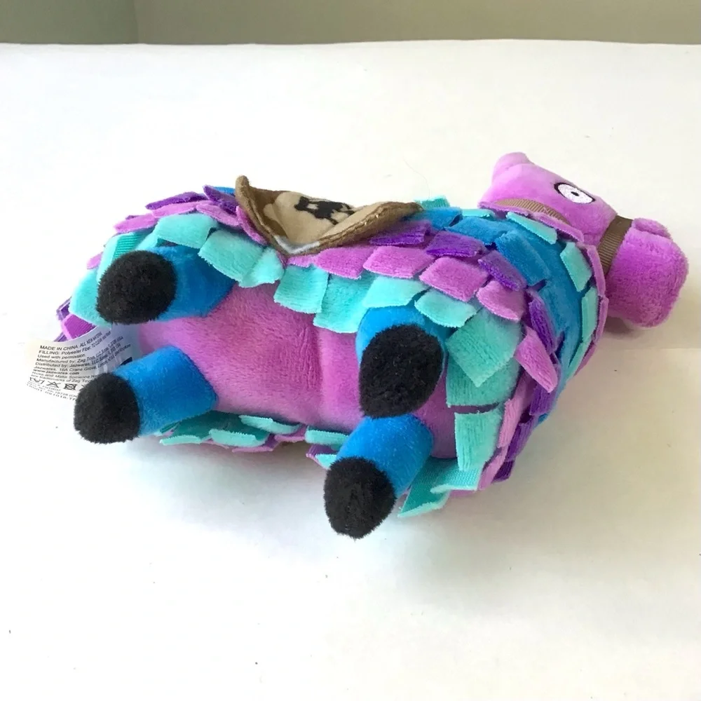 Russ Fortnite Loot Llama 8” Plush 2018 Epic Games Purple Blue Stuffed Animal